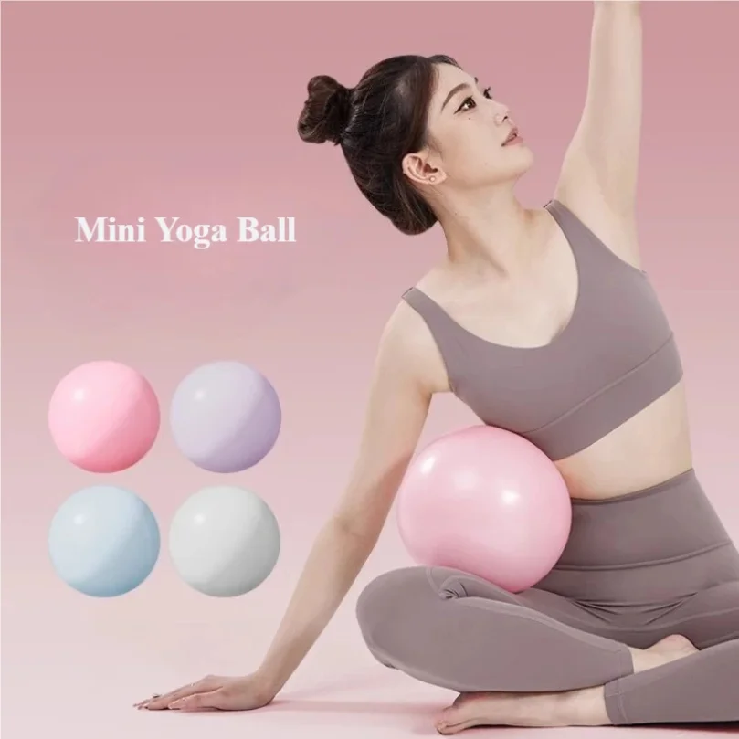 

Women Gym Yoga Fitness Ball Thickening Type Anti-explosion Diameter 25 cm Pilates Workout Mini Ball Sculpting Legs And Hips