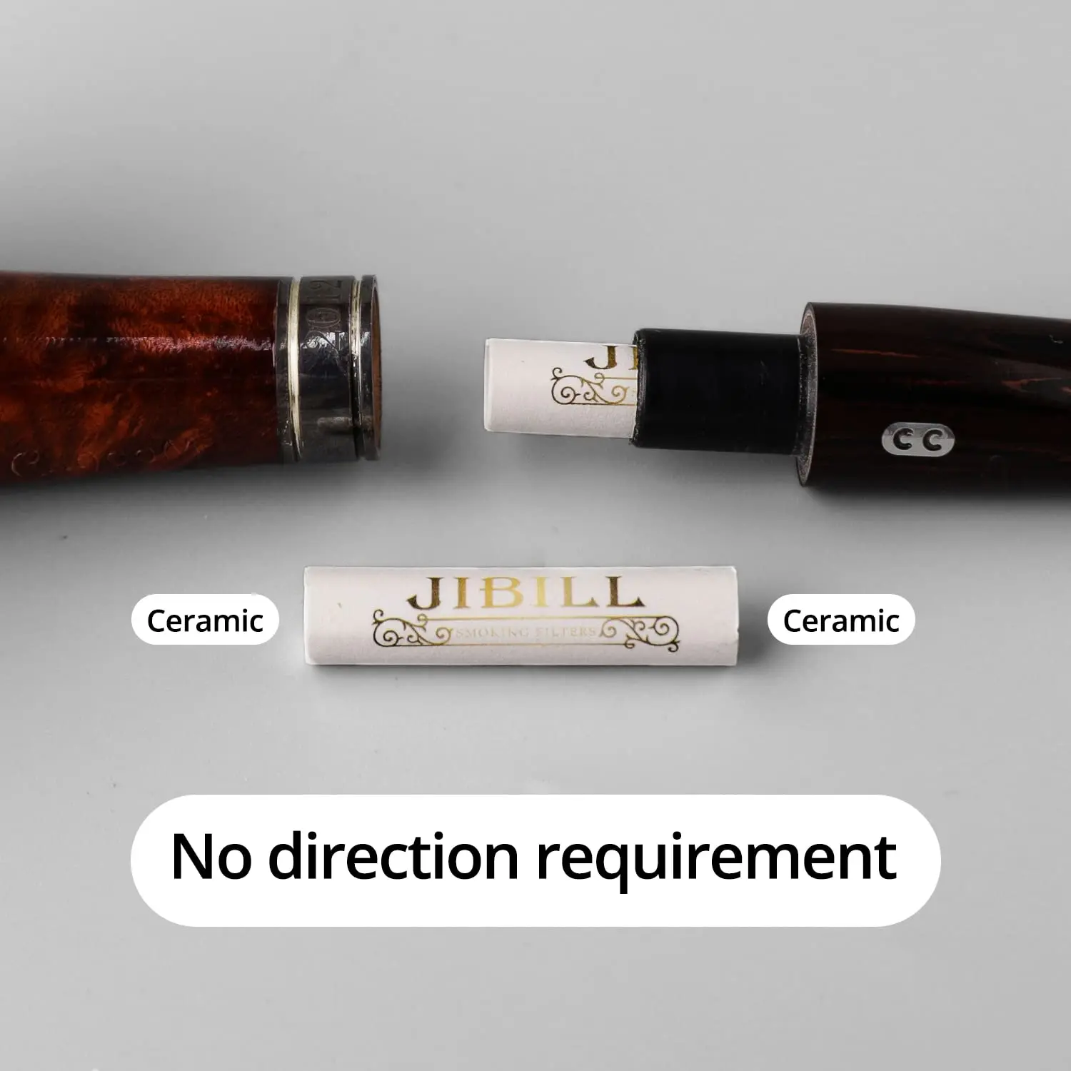 6/7/8mm Tobacco Hookah Pipe Slim Filters with Both Ceramic Caps Activated Charcoal Filters Strong Water Absorption Multi-size
