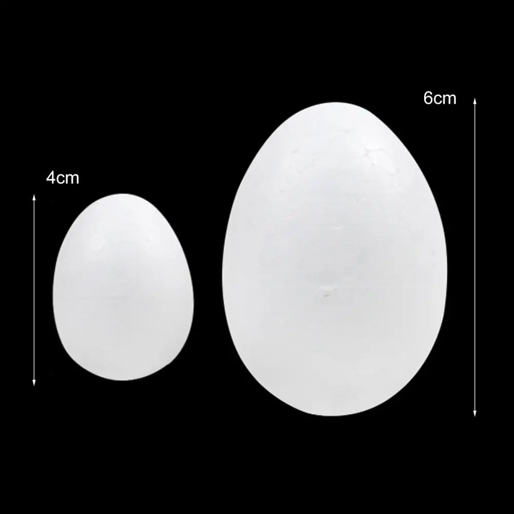 20 Stuks Paaseieren 4/6Cm Wit Schuim Ei Voor Pasen Diy Krans Decoratie Kids Diy Easter Kunstmatig Ei Home Party Gunst Benodigdheden