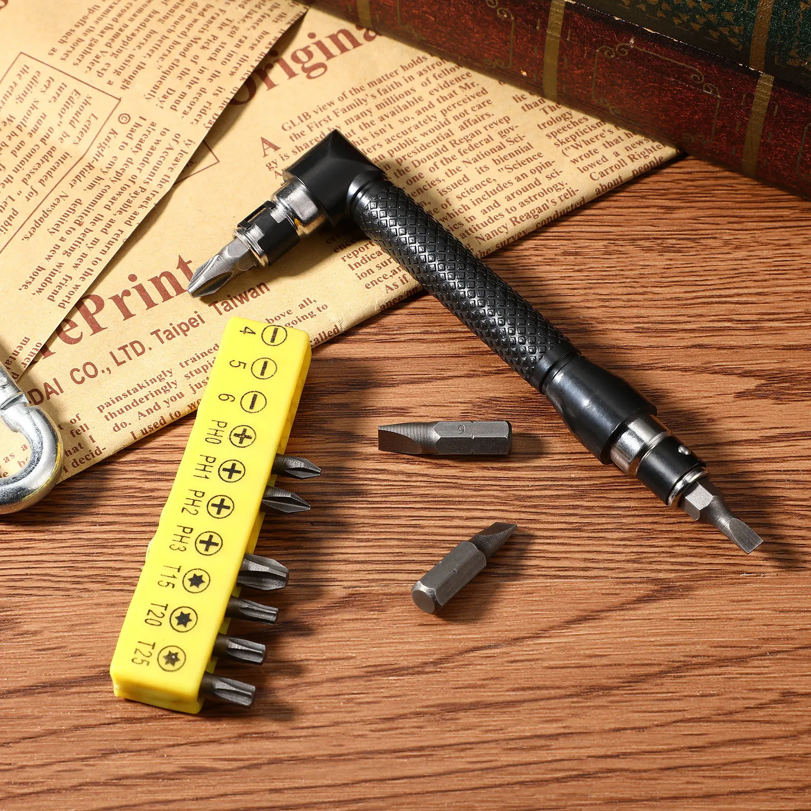 

10Pcs L Shaped Socket Wrench Set with 10 Bits S4 S5 Ph0 Ph1 Ph2 Mini Wrench for Home Workshop Repair Tools