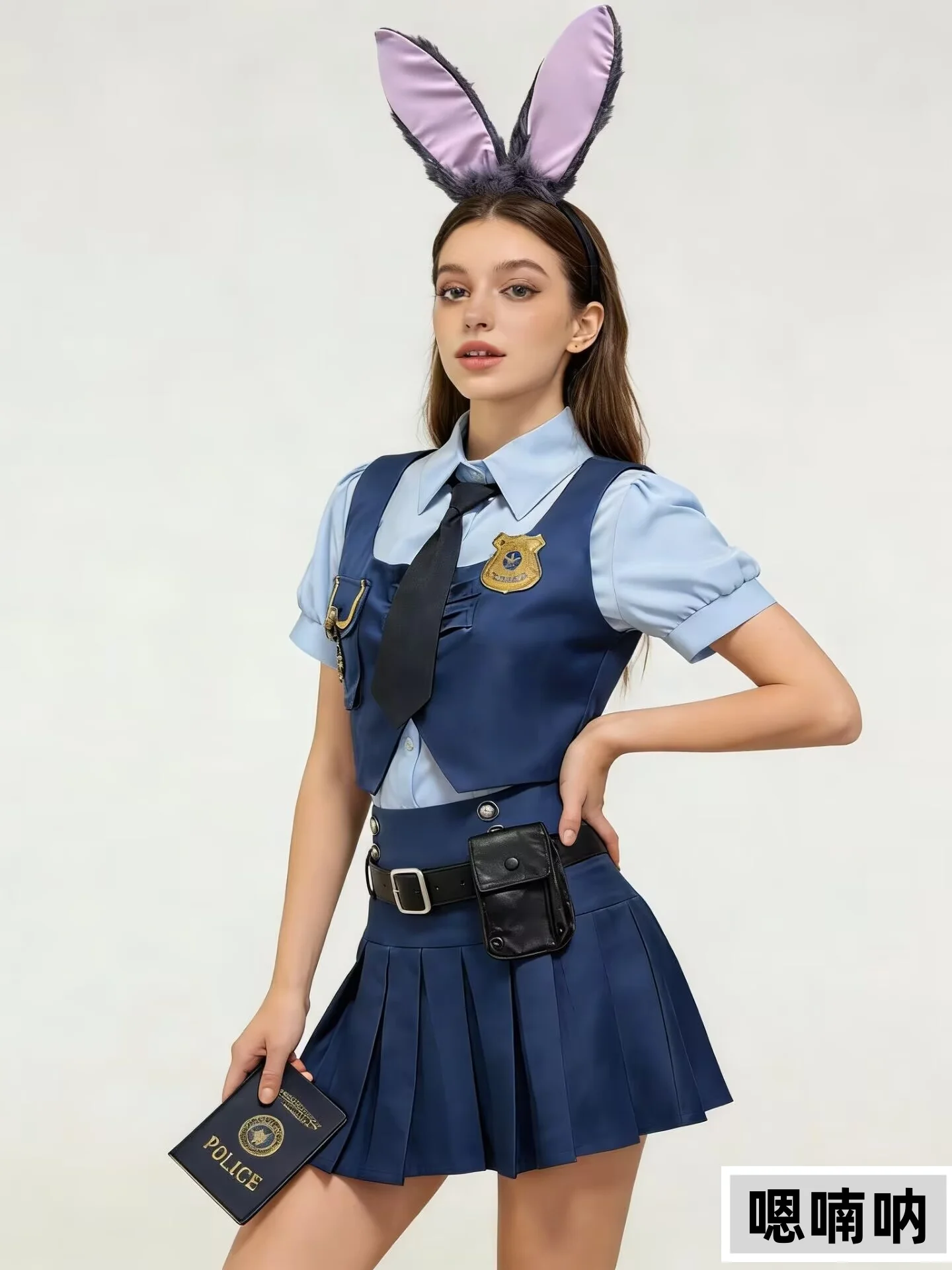 

Сумасшедшее животное Ci Judy Rabbit Police orm JK School orm Sle Юбка Комплект для взрослых Косплей Костюм Полиэфирное волокно