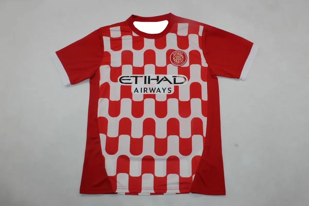 El fútbol deportivo de manga corta con estampado 3D de los fanáticos de 24-25 Girona Home es adecuado tanto para hombres como para mujeres