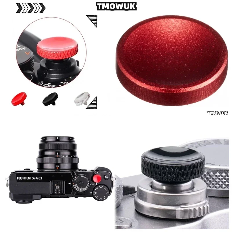 

For Fujifilm X100V X100VI XPro1 XT5 XT30 XE3 X70 XF10 XA10 Aluminum Concave Shutter Release Button Parts