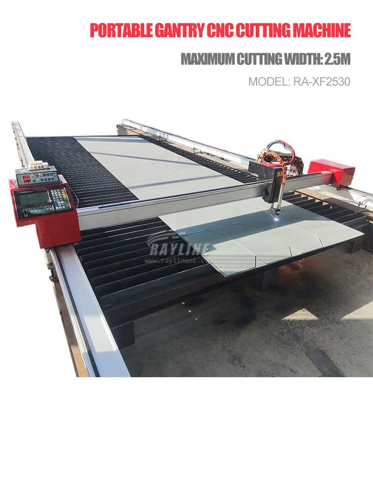 Factory Price Portable Gantry CNC 1525 Metal Plasma Cutting Machine Carbon/Stainless Steel Plasma Cutter Double Track Rails