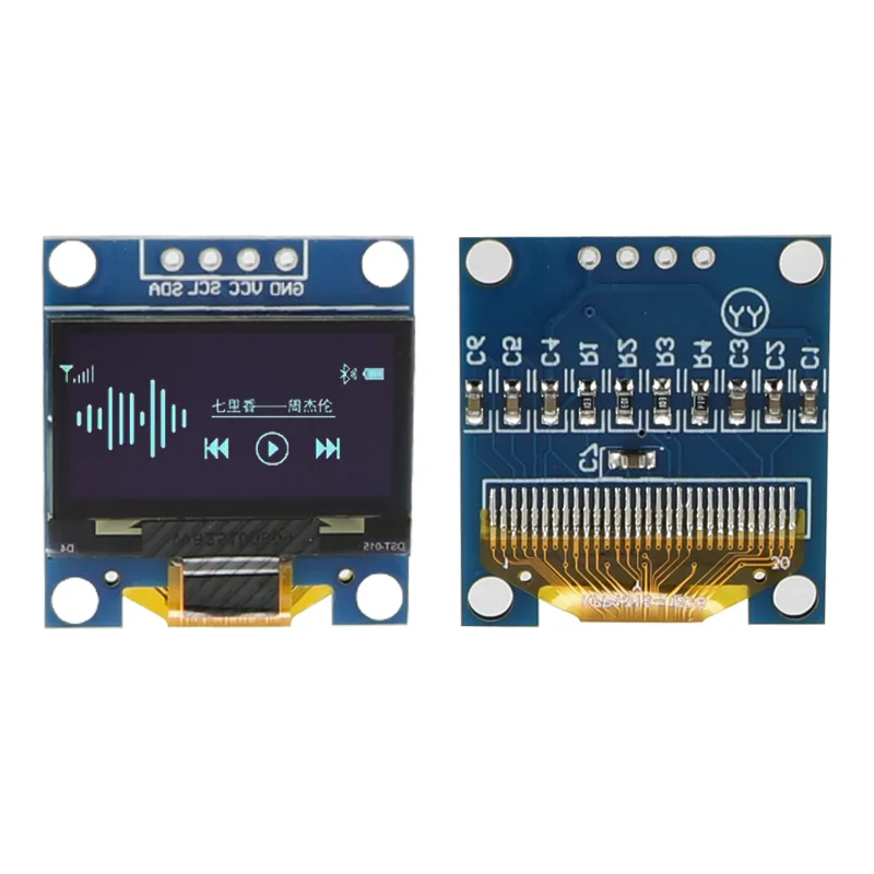 1-10PCS 0.96 Inch OLED Display Module I2C IIC SPI Serial 128X64 SSD1306 LCD 3.3-5V 4 Pin White/Blue/Yellow Blue for Arduino XCW image 2