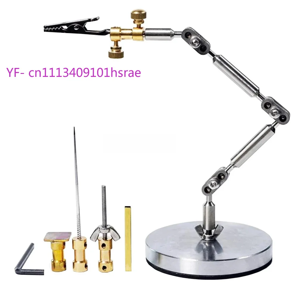 Stop Motion Animation Armature Stand Stainless Steel Articulated Puppet Support Holder with 5 Heads