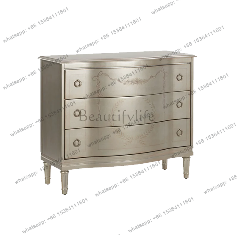 

American light luxury entrance cabinet French modern simple foyer locker