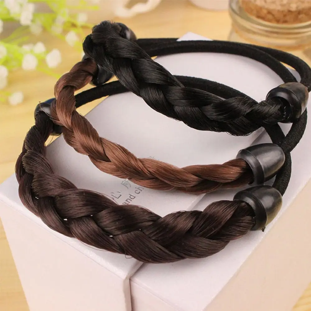 

Elastic Women Hair Band Ponytail Wig Braid Synthetic Wig Wig Hair Rope Headwear Hair Accessories Braid Hair Rope