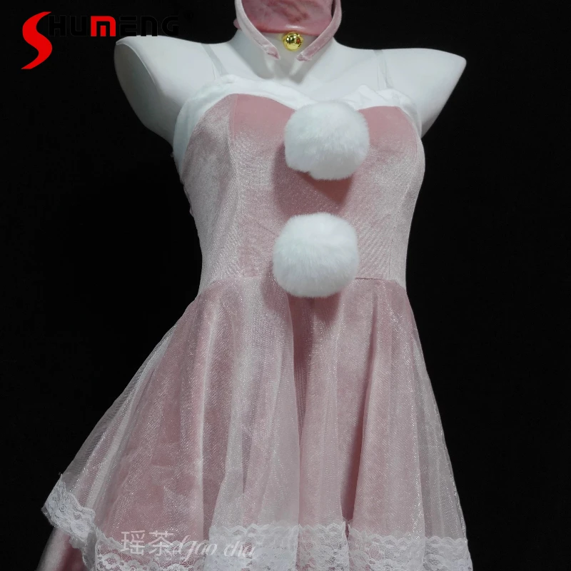 

Бархатные пижамы Sweet Bunny Pure Desire, женская ночная рубашка без бретелек, ночная рубашка Sweet Bunny, женское кружевное нижнее белье, ночные рубашки