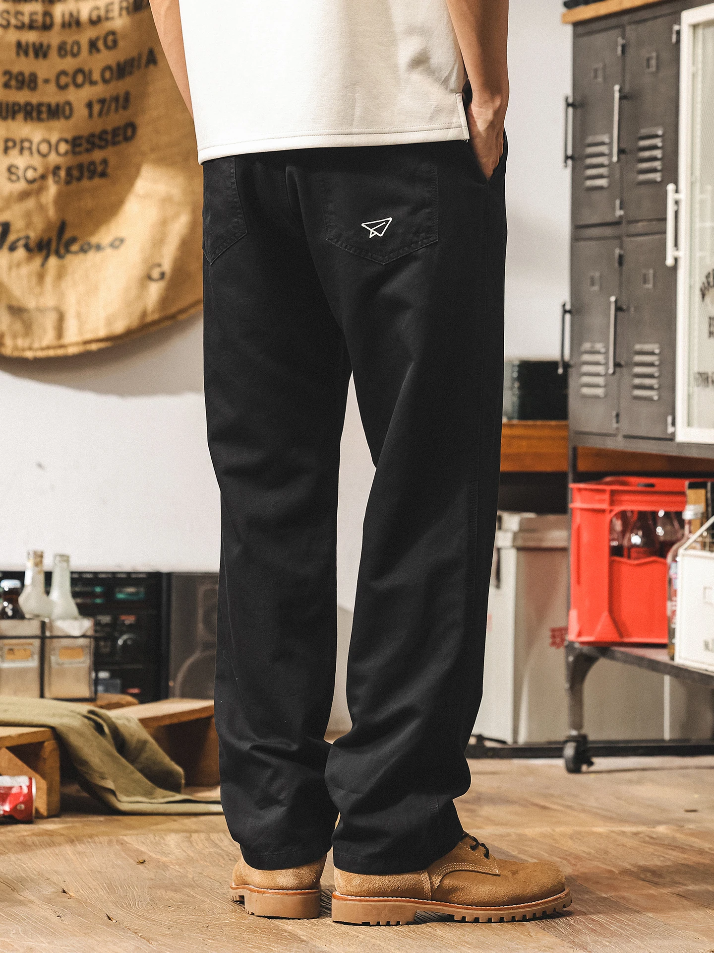 

Linen Lyocell Men's Summer Thin Casual Pants Loose Straight American Retro Long Trousers Breathable Comfortable Straight Leg ...