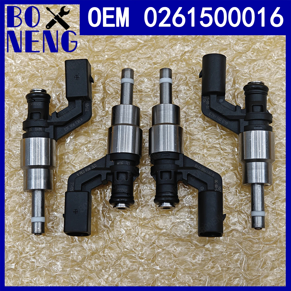 4pcs/lot OEM 0261500016 Fuel Injector For AUDI A3 VW EOS Golf Jetta Passat B6 Touran Skoda Octavia 1.6 FSI 2003-2008 03C906036A