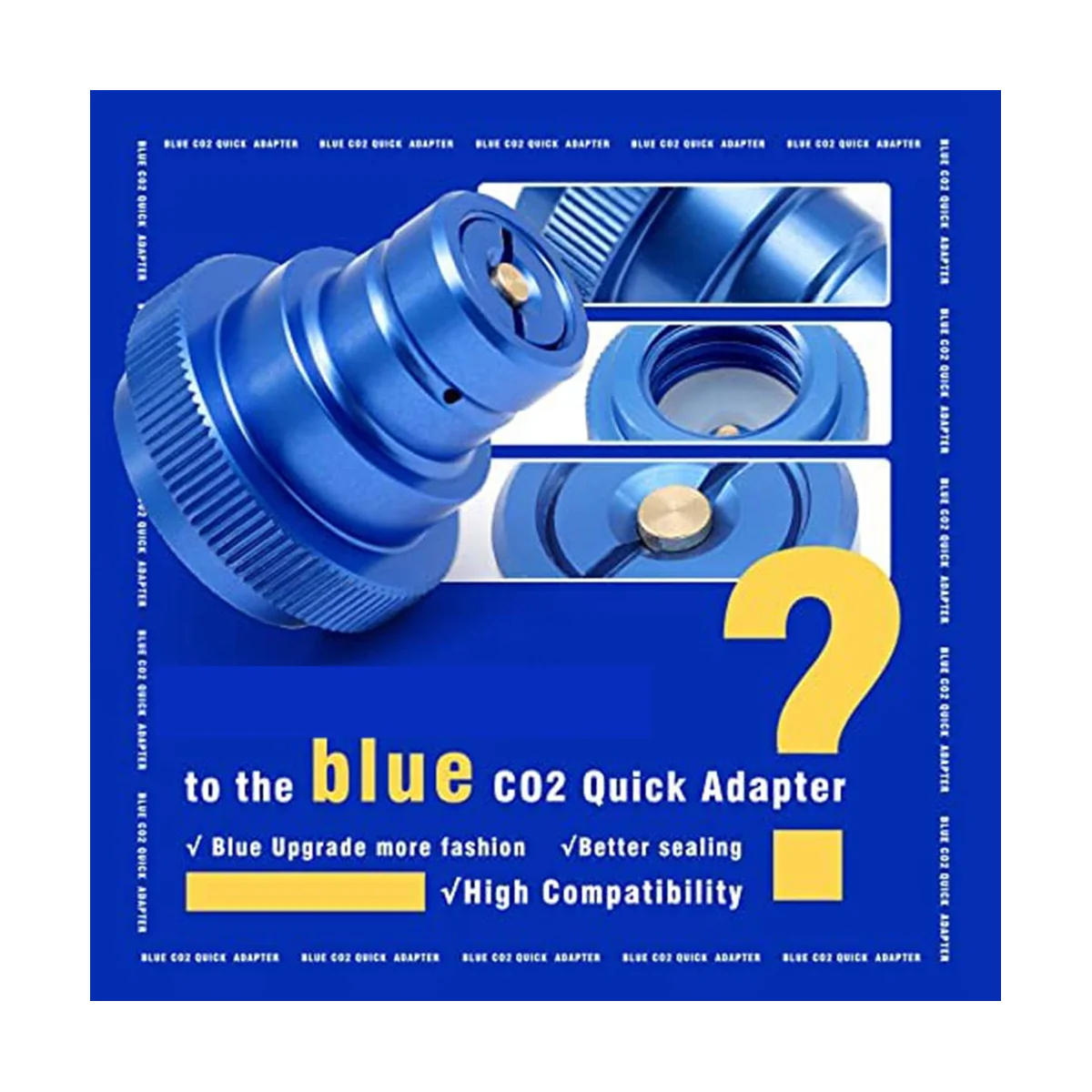 Azul atualizado adaptador rápido para água com soda Maker, conector universal, compatível com DUO, Pico, Art
