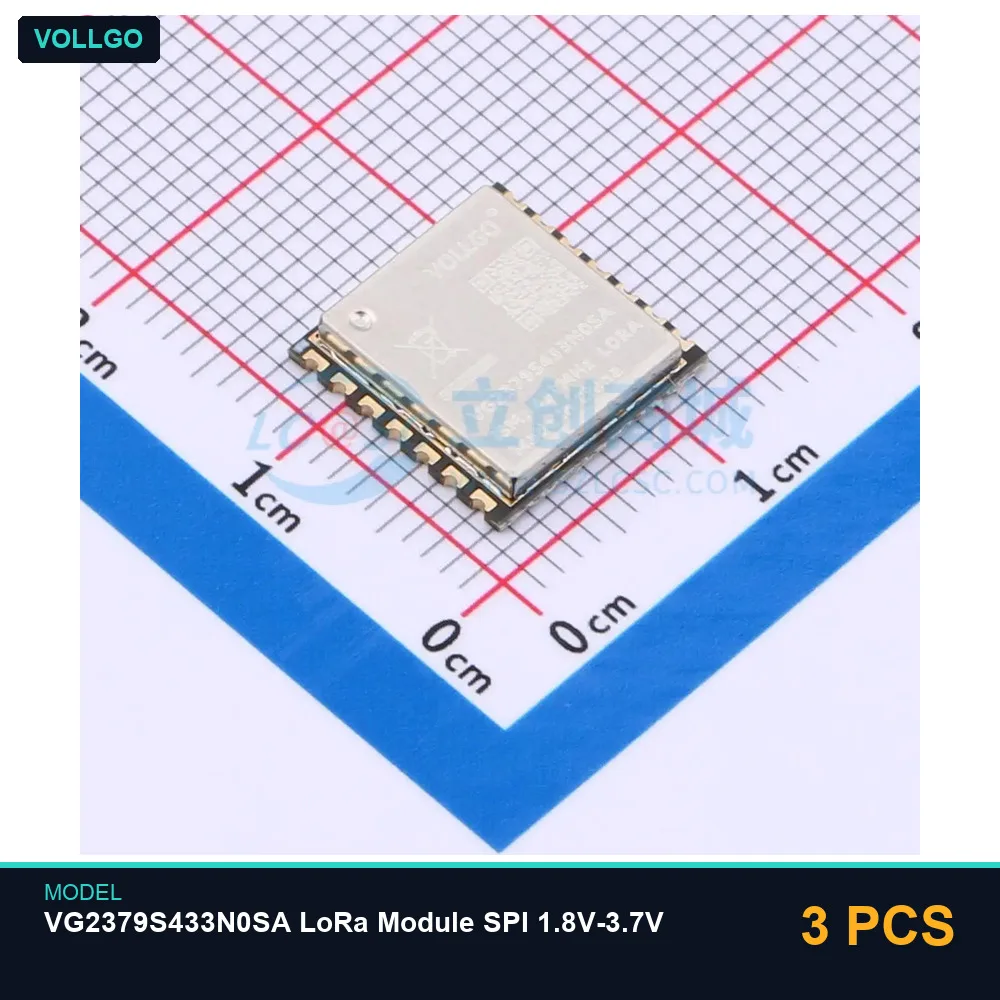 3 PCS Vollgo VG2379S433N0SA LoRa Module SPI 1.8V-3.7V