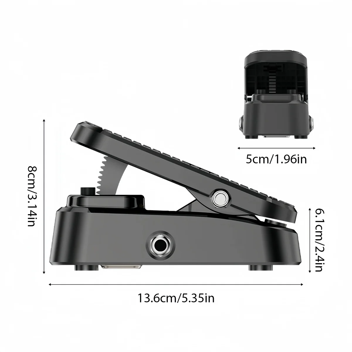 Miwayer VP-1 Mini Passive Volume Expression Pedal, 2in1 Dual Output Switch, No Power Required for Guitar Effects Pedalboard
