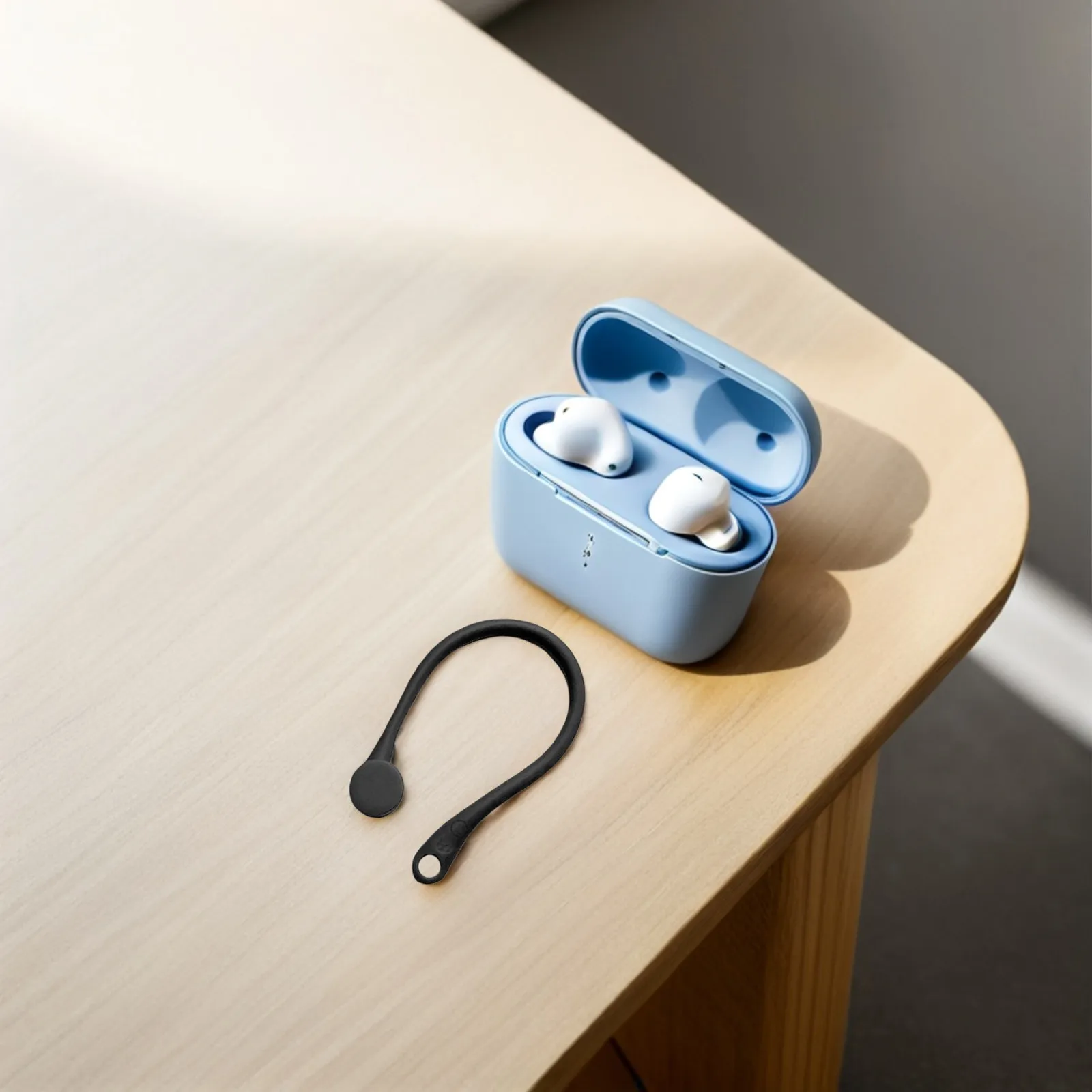 2Pairs Wireless Earphone Ear Hook Protective Cover Ultra-Light Tpu Silicone Secure Fit Anti-Slip Anti-Lost for Gym Work