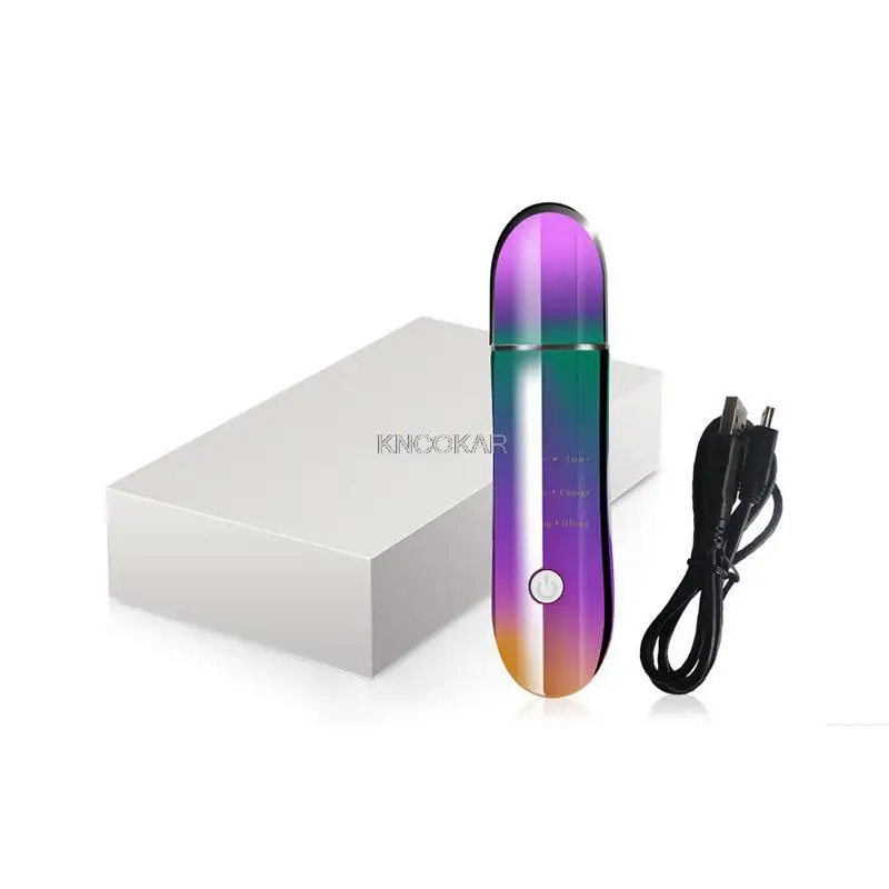 آلة رفع الجلد بالموجات فوق الصوتية تبديد الرؤوس السوداء منظف أيون أداة مقدمة تدليك والاسترخاء D293