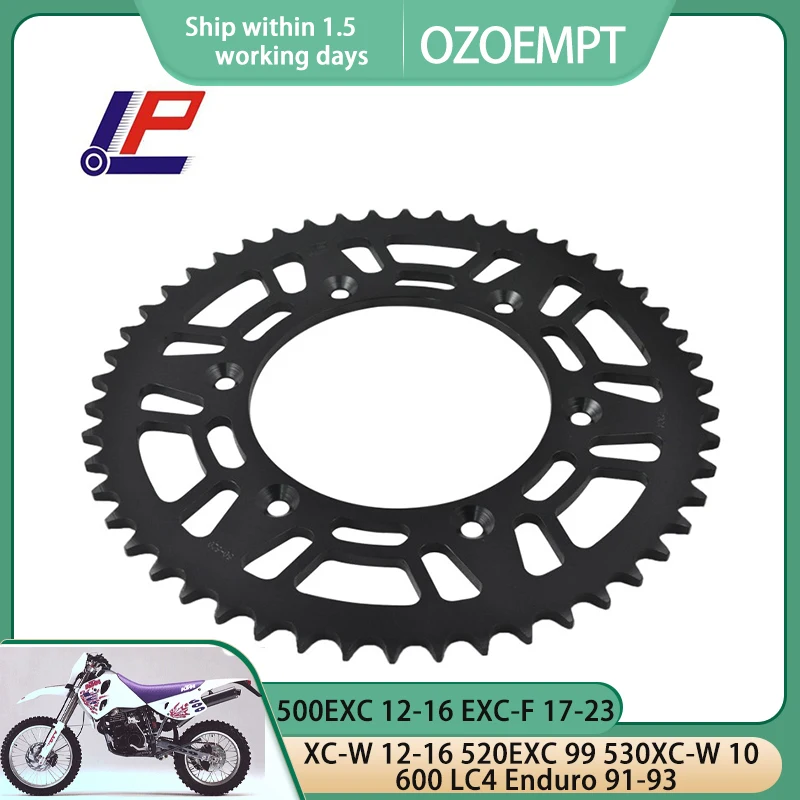 

OZOEMPT 520-50T Motorcycle Rear Sprocket Apply to 500EXC 12-16 EXC-F 17-23 XC-W 12-16 520EXC 99 530XC-W 10 600 LC4 Enduro 91-93