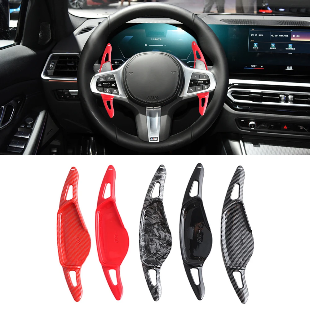 2pcs Car Steering Wheel Shift Paddle Shifter Extended for BMW G10 G01 G02 2018-2023 G05 G06 G07 2019-2023 G29 2020-2023