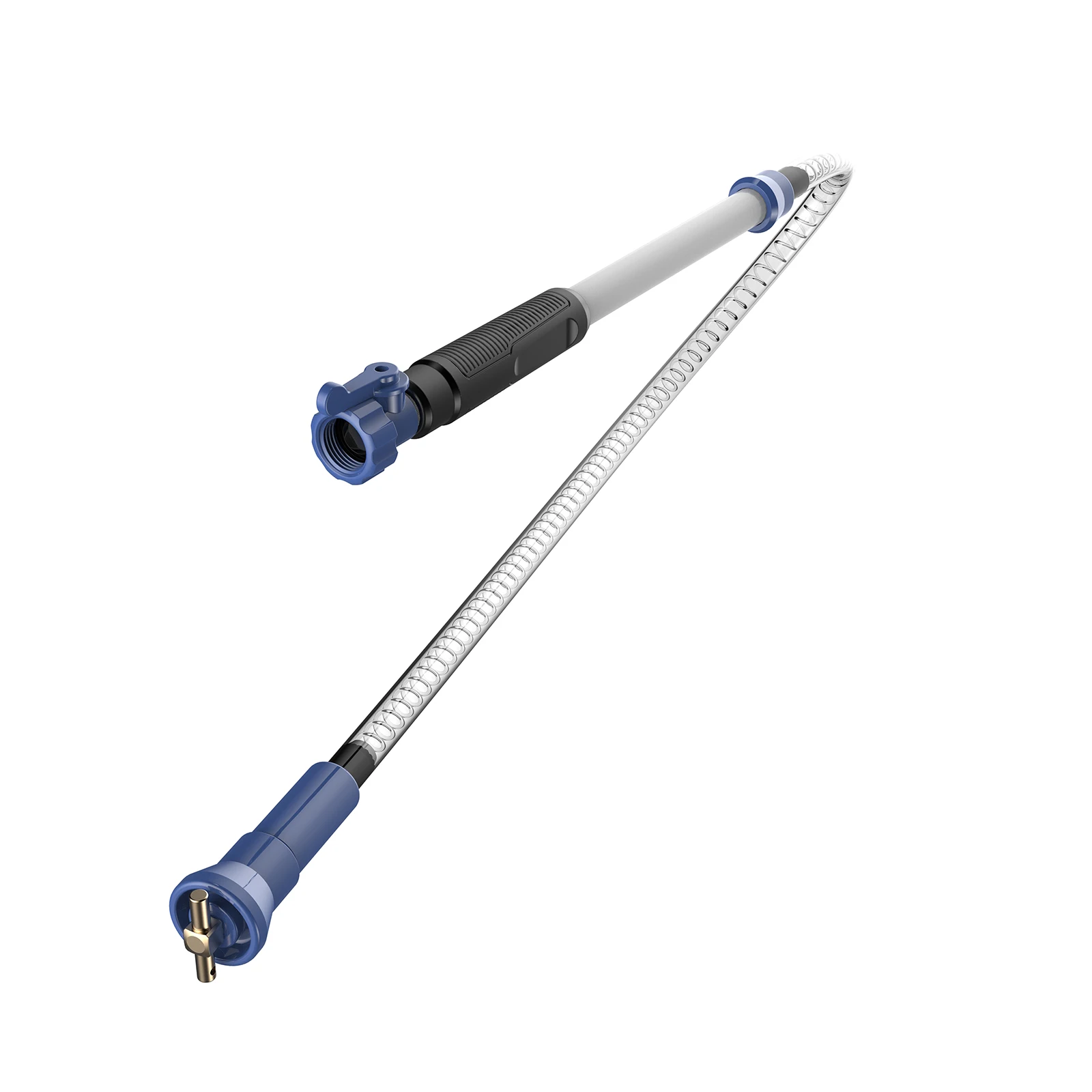 

Устройство для промывки баков для автодомов и караванов с гибким шлангом 47 дюймов, роторная чистящая насадка высокого давления с отсечным клапаном на 1/4 оборота