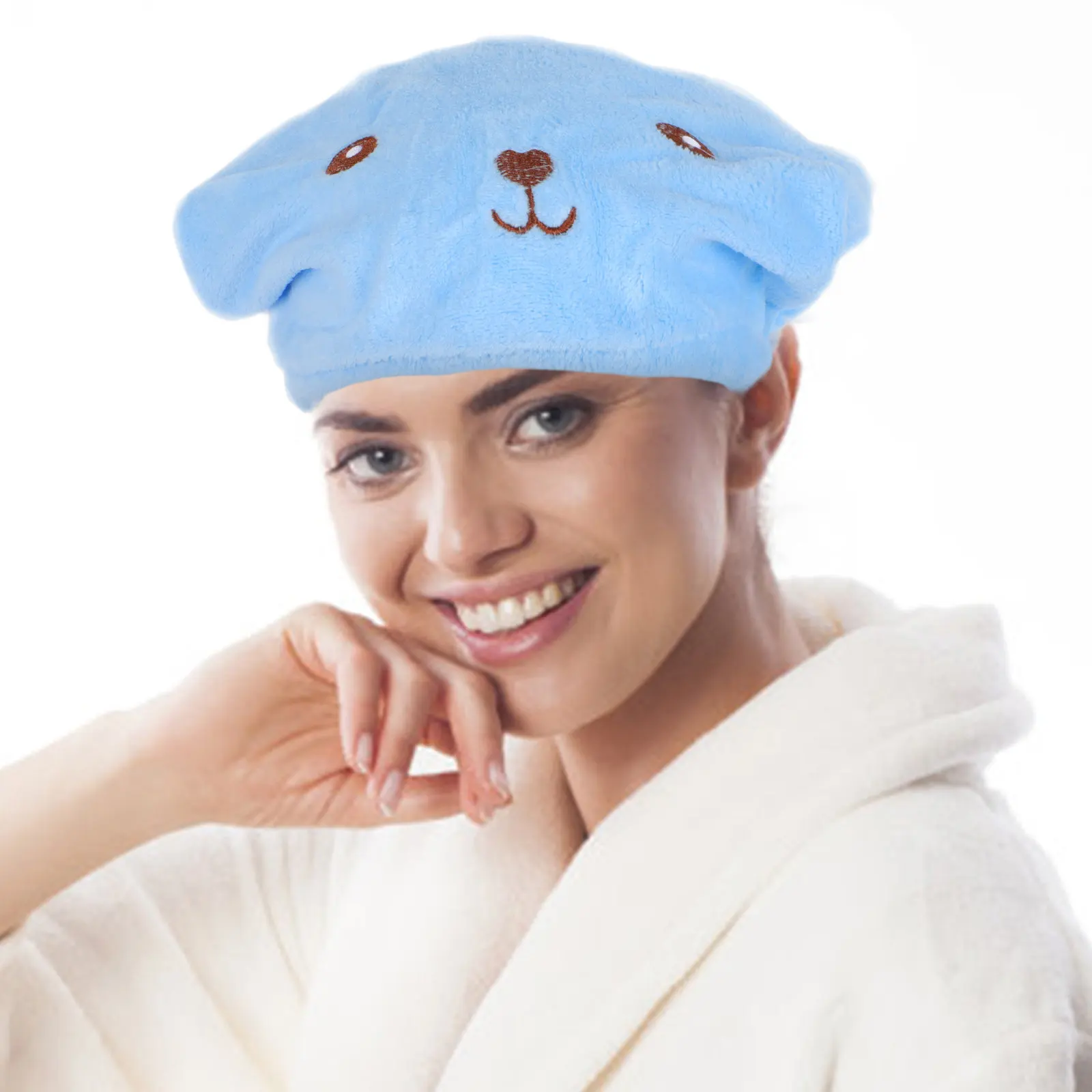 

2Pcs Comfortable Hair Drying Hats Absorbent Moisture Wicking Practical Bath Caps Practical Shower Caps Absorbent Hair Towels