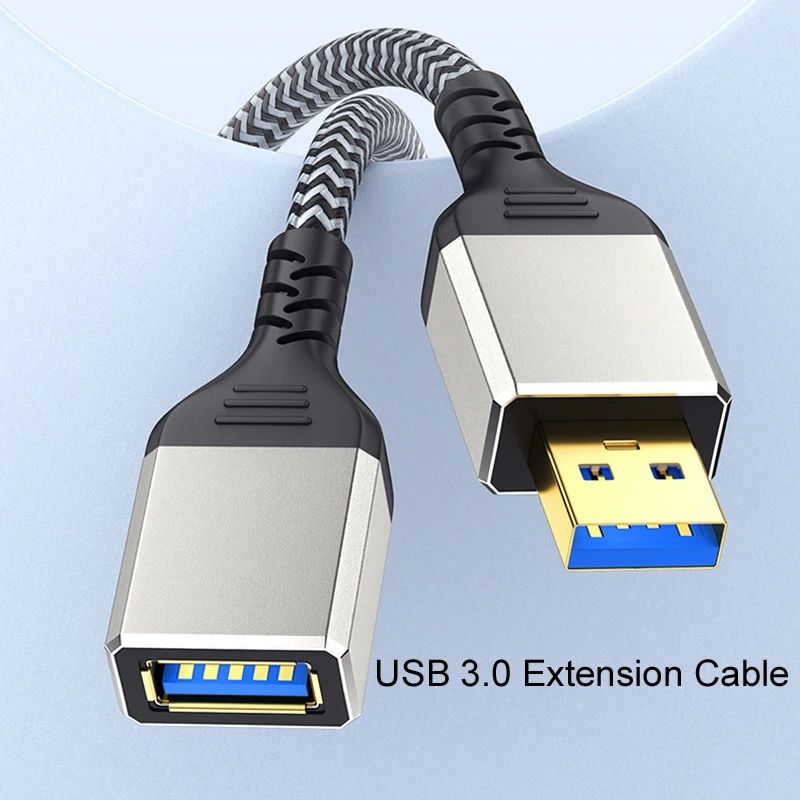 

0,5 м, 1 м, 1,5 м, 2 м, 3 м, 5 м, оплетка, удлинительный кабель USB 3.0 «папа-мама», 5 Гбит/с, удлинитель для передачи данных, USB-удлинитель для мыши, клавиатуры Udisk, зарядное устройство