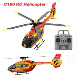 C190 H145 helikopter Rc 6CH pojedynczy śmigło helikoptery Flybarless 2.4G silniki bezszczotkowe 3D sześcioosiowy żyroskop Model samolotu