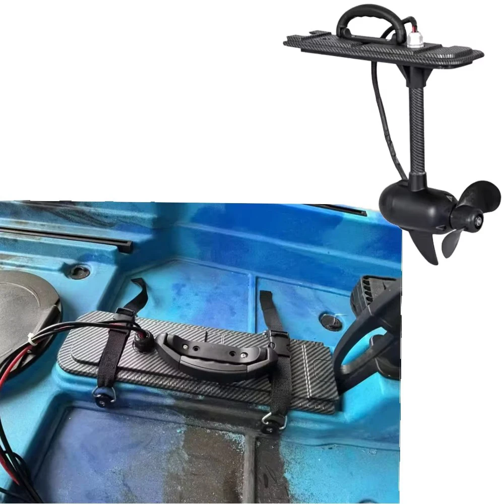 Electric Trolling Motor for Fin Drive Fishing Kayak 55lbs Thrust Heavy Duty Portable 1 Person Water Sport Accessory