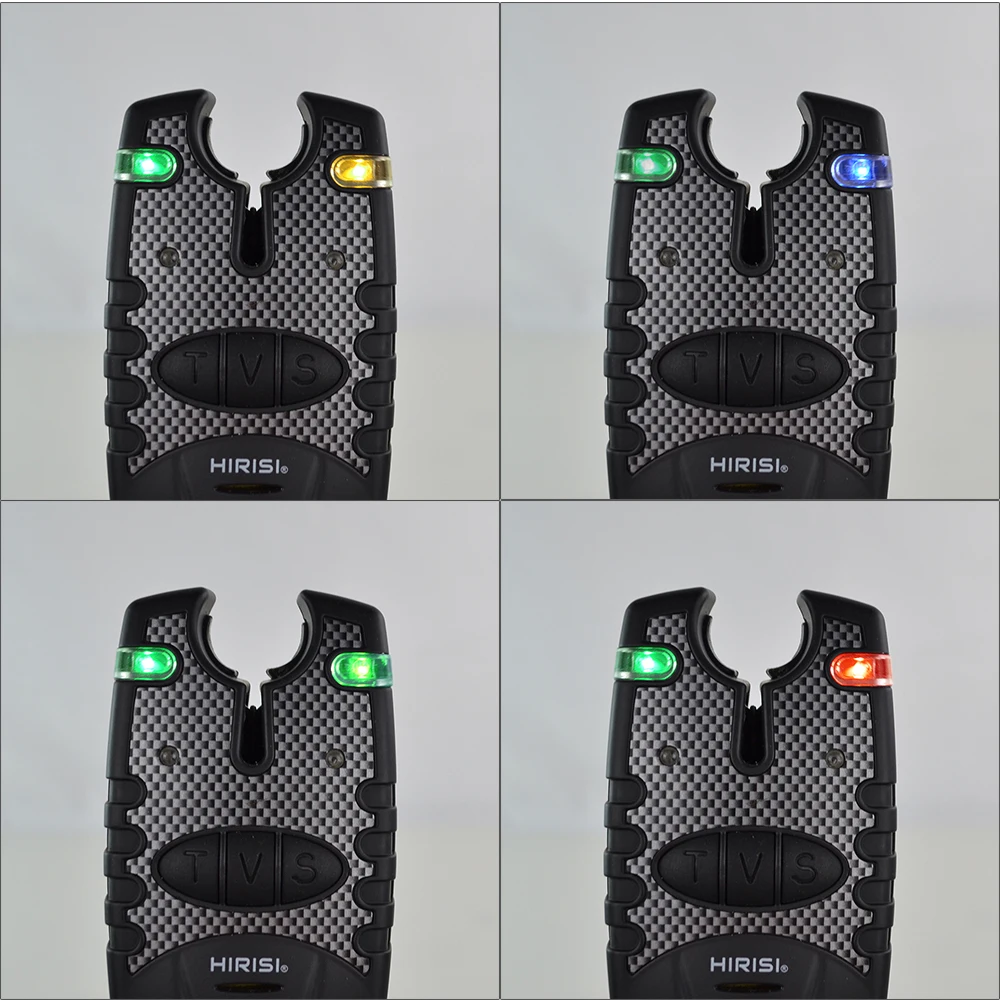 Alarmas de carpa Hirisi con control de volumen y sensibilidad LED - imagen 2