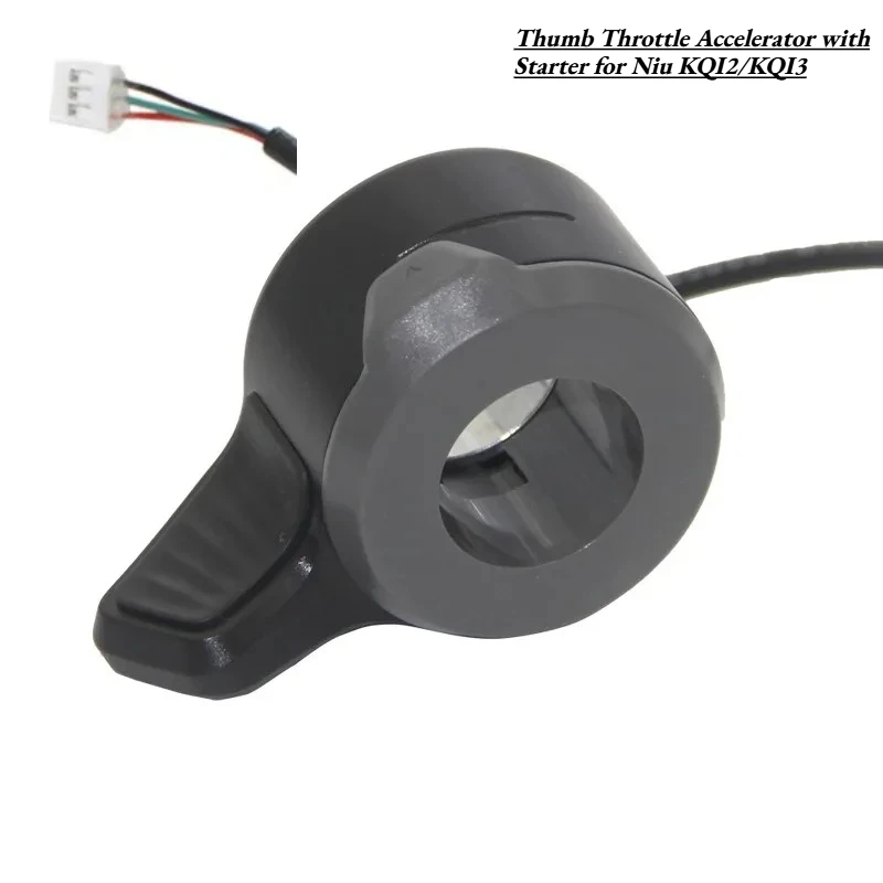 

Ручка-акселератор (курок газа) с кнопкой запуска для электросамокатов Niu KQI2/KQI3, замена ручки управления скоростью на руле