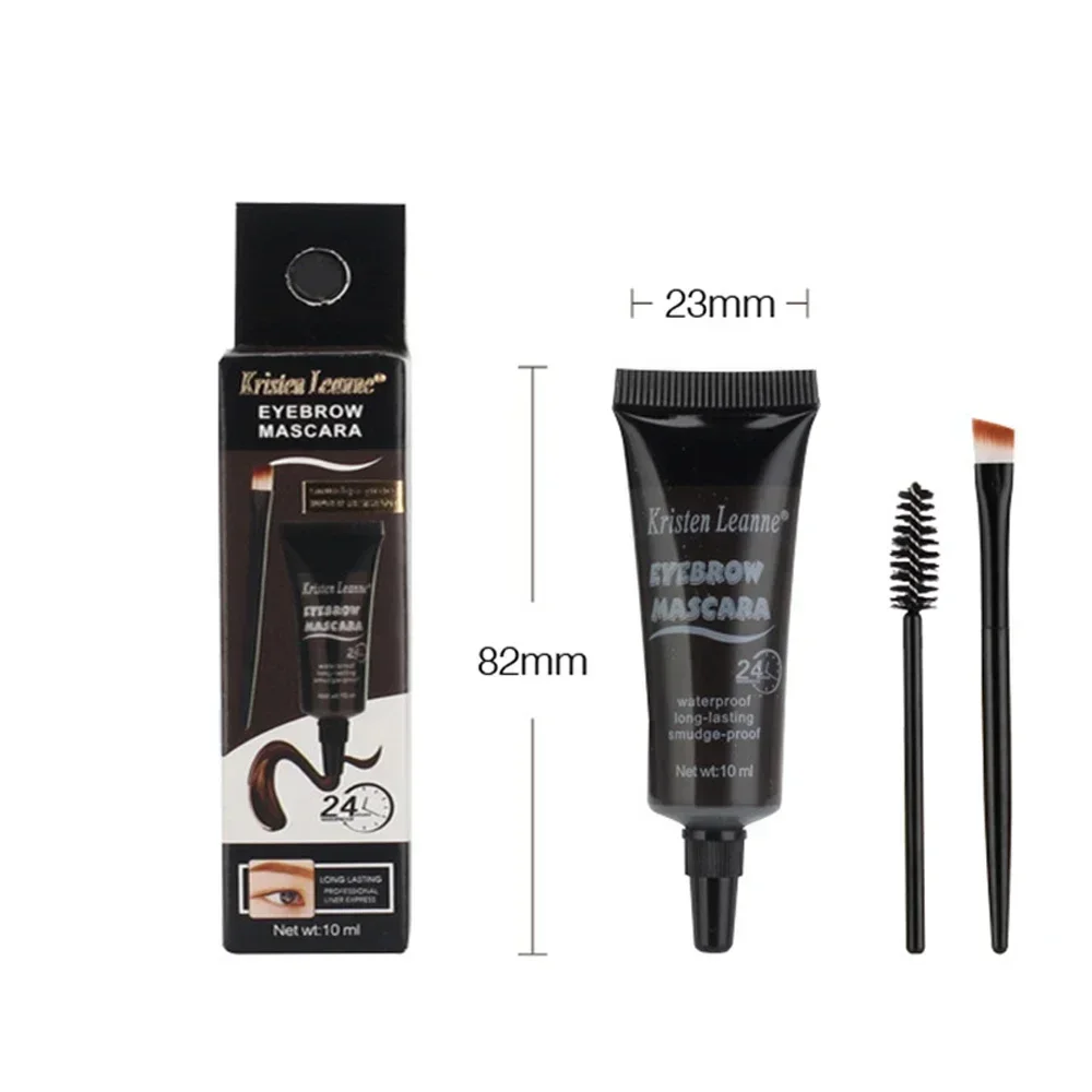 Waterproof Eyebrow Gel Lasting Quick Drying 4 Colors Black Brown Eye Brow Tint Cream Smooth Makeup Liquid Eyebrow Dye Cosmetics