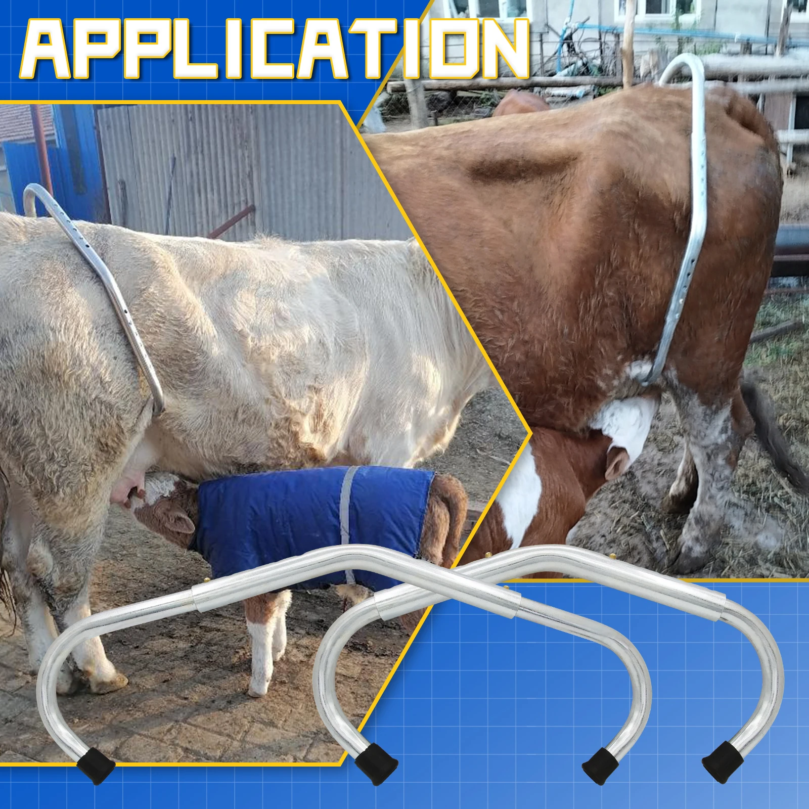 1PC Anti Kick Bar Adjustable In Length Dairy farm Instruments for Cow Veterinary Field Instruments Cattle Stop Kicking Rods