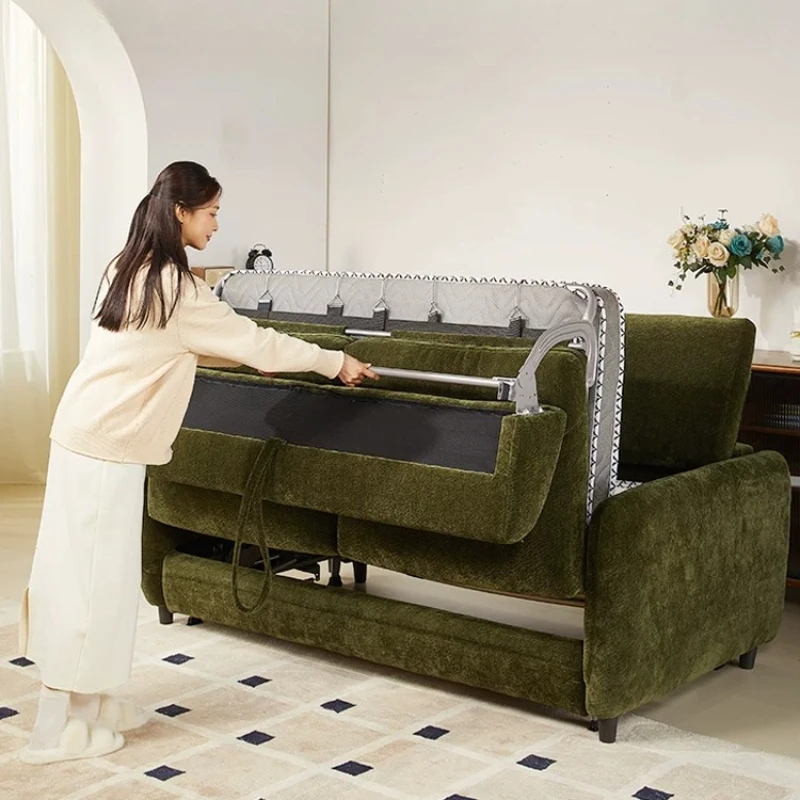 Sofa bed with mattress type integrated dual-purpose living room foldable multi-function
