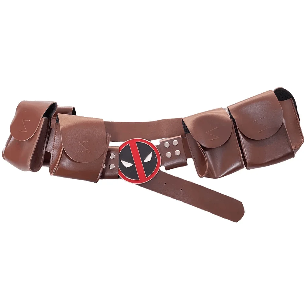 

Ремень в виде супергероя Дэдпула, Регулируемые поясные ремни, аксессуары для взрослых, нарядный костюм на Хэллоуин, аксессуары для косплея, шоу