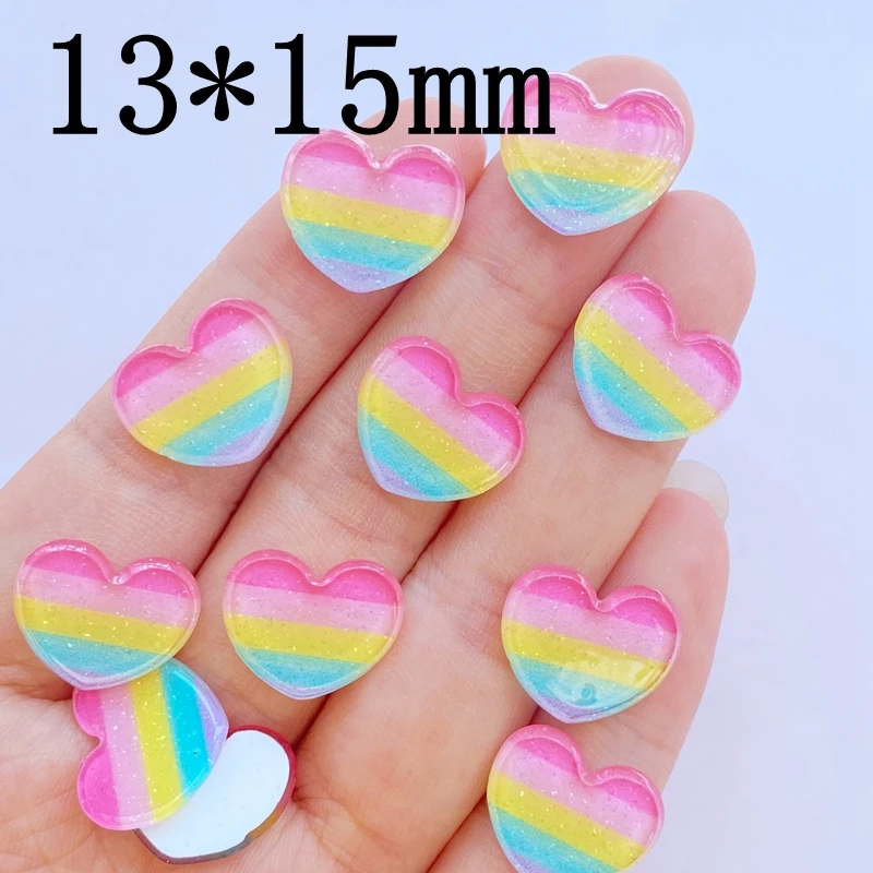 20Pcs New Mini Cute Shiny Love Heart/Stars Flat back Acrylic Cabochons Scrapbooking DIY Jewelry Craft Decoration Accessories