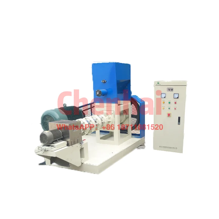 

Factory Floating Fish Feed Pellet Machine Price / Fish Feed Making Machine / Dog Feed Extruder For Pet Feed With Twin Screw shri