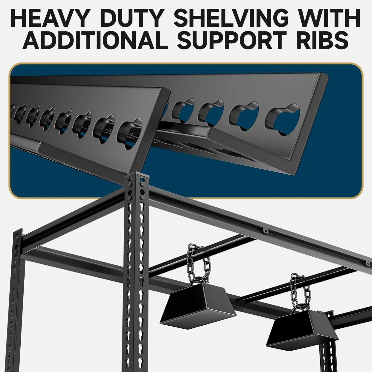 5-Tier 60x24x72 Heavy Duty Garage Storage Rack 3000LBS Adjustable Warehouse Shelving Unit Customized