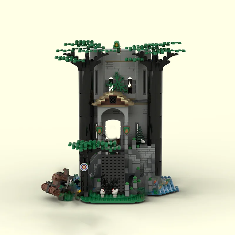 Château modèle Moc briques de construction le rivière pour hommes, technologie de construction, bloc modulaire, jouet à monter soi-même, cadeaux de vacances