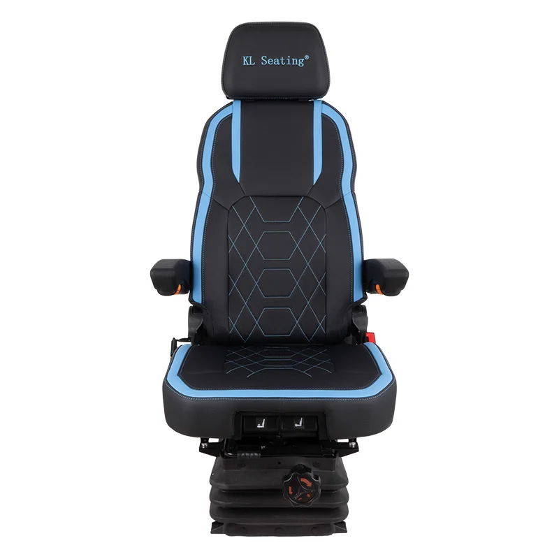 Universal Comfortable Pvc Excavator Cabin Operator Seat With Mechanical Suspension