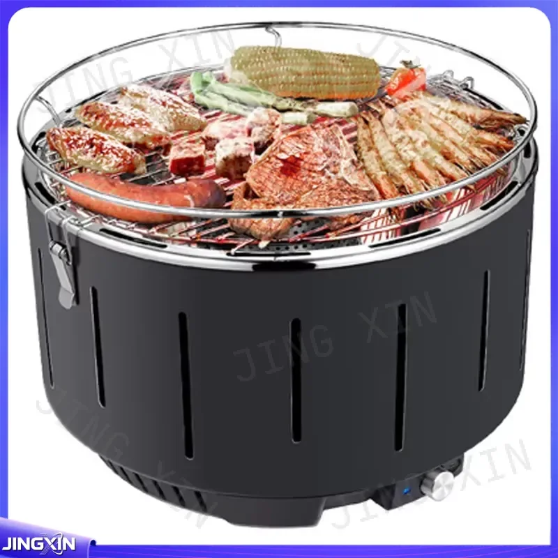 Custom for Portable Charcoal Grill Outdoor Camping Stove Multifunctional BBQ with Bottom Vent Flame Control Compact Fire Pit