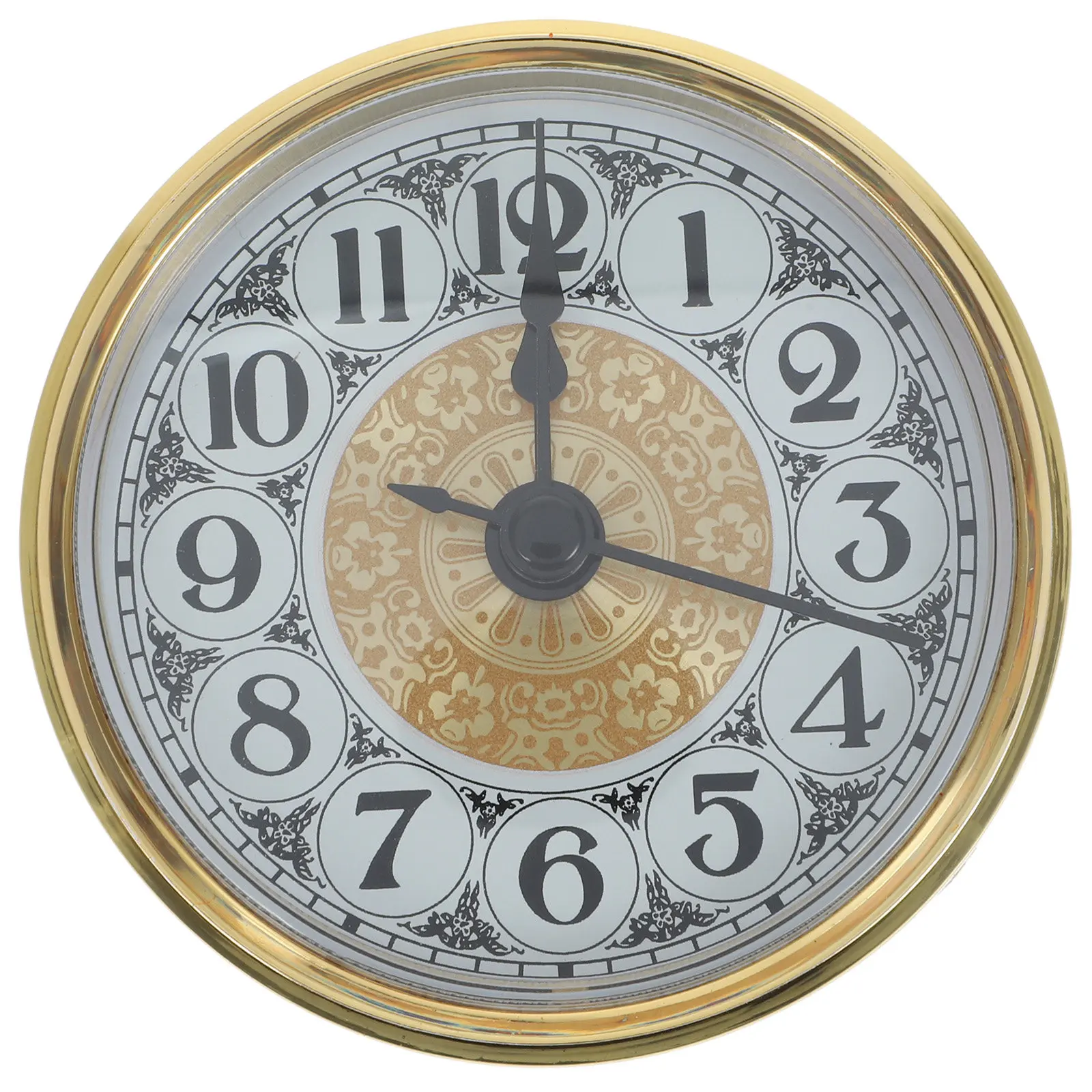2.8 Inch Quartz Clock Insert 70Mm Arabic Numerals Face Plastic Mechanism Generous Bezel for Clock Faces Crafts