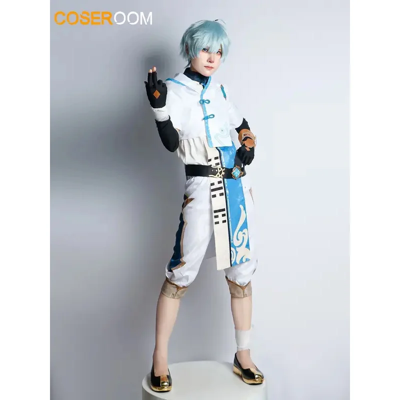 Anime Game Genshinimpact Chongyun Cosplay Costume Chun Yun Wig Uniform Set Outfits Halloween Party Chong Yun Cosplay Costumes