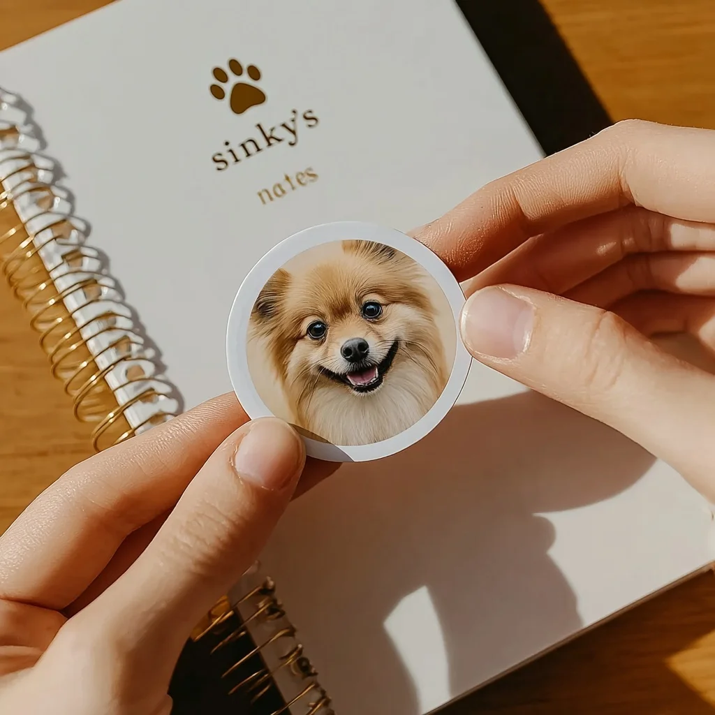 90PCS Custom Pet Photo Stickers for Souvenirs, Gifts, and Label Decoration