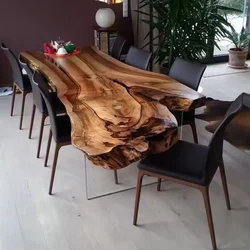 Wholesale Price Home Furniture Live Edge Kitchen Solid Walnut Wood Slab Wooden Restaurant Dining Table Top