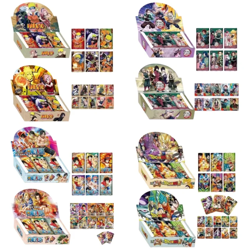 

288PCS Classic Dragon Ball, Hokage, One Piece, Demon Slayer, Collection, Kaka Games, Anime, Battle Cards, Children's Gifts