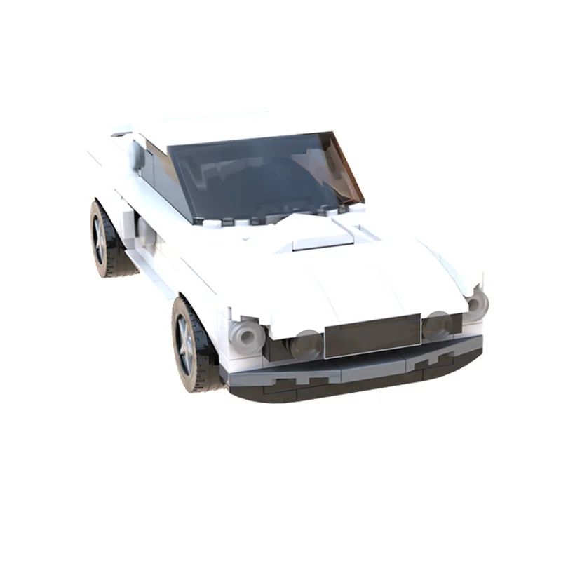 City Car Model MOC Building Bricks American Muscle Fastback Car Modular Technology Children Holiday Gifts Assemble Toys Suit