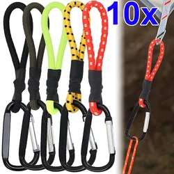 5/10pcs Tent Elastic Rope Cord Hook Versatile Outdoor Camping Canopy Tarp Tent Fixing Cord String Carabiner Hooks Accessories