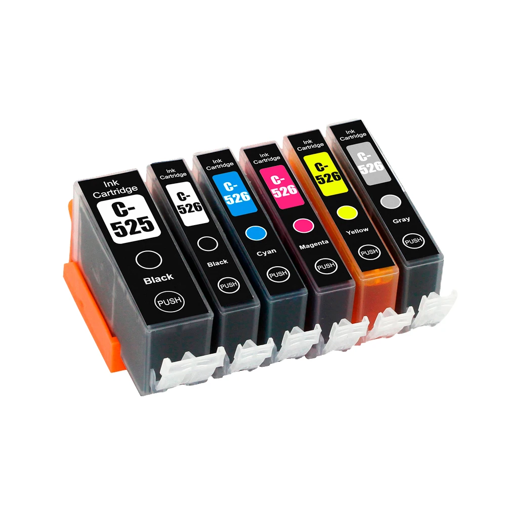 PGI525 PGI 525 CLI-526 PGI-525 PGI-525XL Ink Cartridges For Canon Pixma MG-5150 MG-5250 MG-5350 MG-6150 Printer