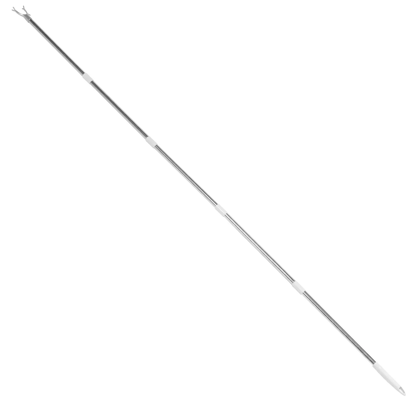 Adjustable Telescoping Clothesline Pole Detachable Laundry Reach Rod for Closet Drying and Home Storage