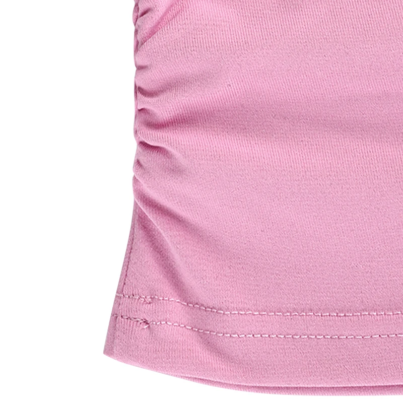 T-Shirt mit V-Ausschnitt für Damen, lässig, plissiert, kurzärmelig, modisch, sommerlich, schmal geschnitten, Basic, vielseitig, sexy, süß, einfarbig, elegant, Streetwear – Detail 15