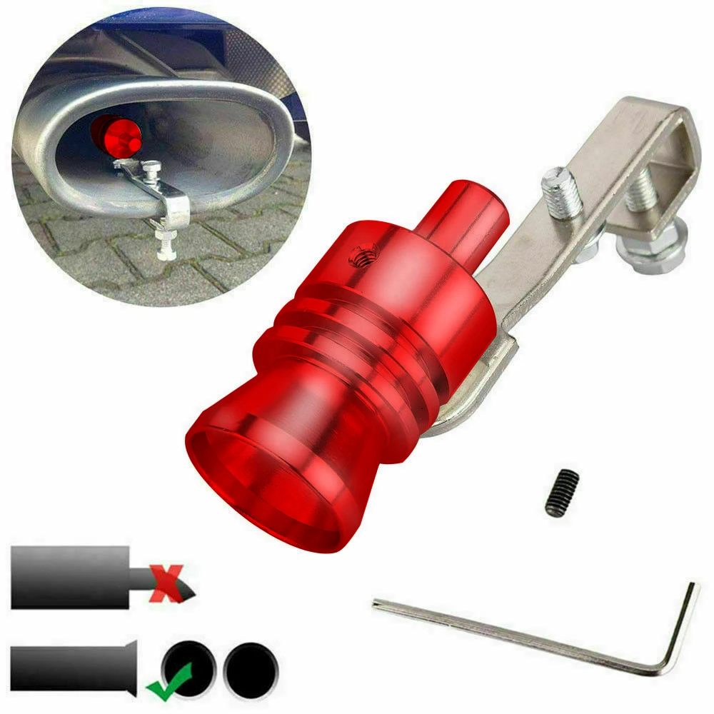 1PCS Blue/Red XL Exhaust Pipe Roar Maker Turbo Sound Whistle Simulator Muffler For Motor Car Exhaust Modification Replacement